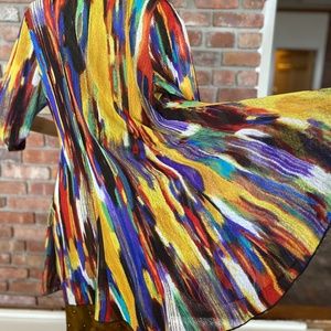 Multicolor Open Mesh Cardigan XL Magellan Travel